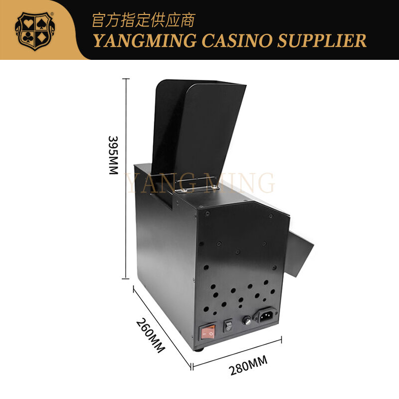 Quality Black Automatic Playing card Shredder Casino Poker Broken Card Machine Disposal Poker Kneader factory
