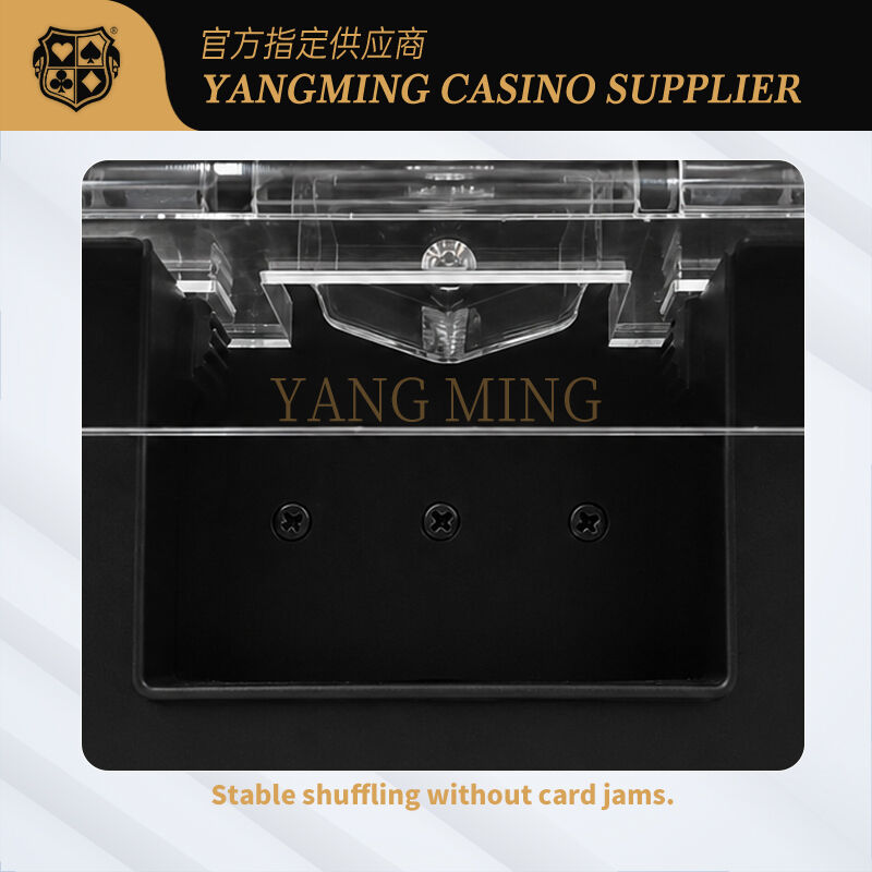 Quality Custom Black Stainless Steel Metal Poker Shuffler Automatic 1 2 Decks factory