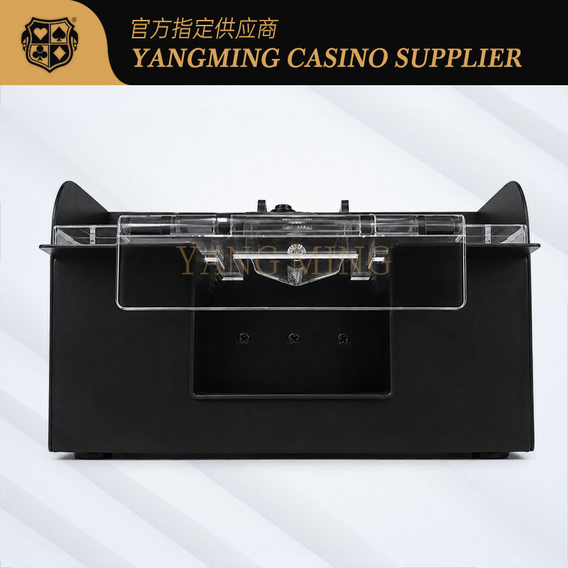 Quality New Upgrade Metallic Black Automatic Two-Deck Card Shuffling Machine factory