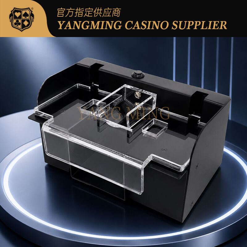 Quality Automatic 2 Deck Metal Poker Card Shuffler for Baccarat and Casino Gaming Tables factory
