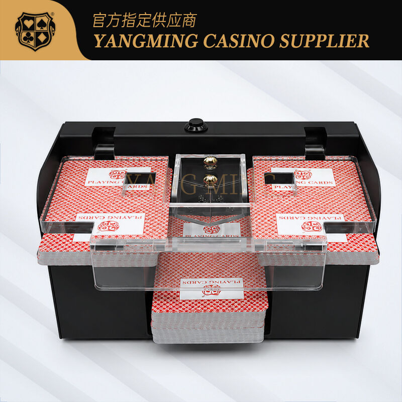 Quality 2 Deck Automatic Playing Card Shuffling Machine for Poker and Baccarat factory