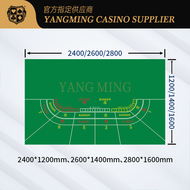 Quality Factory Wholesale Waterproof Casino Baccarat Table Layout Can Be Custom factory
