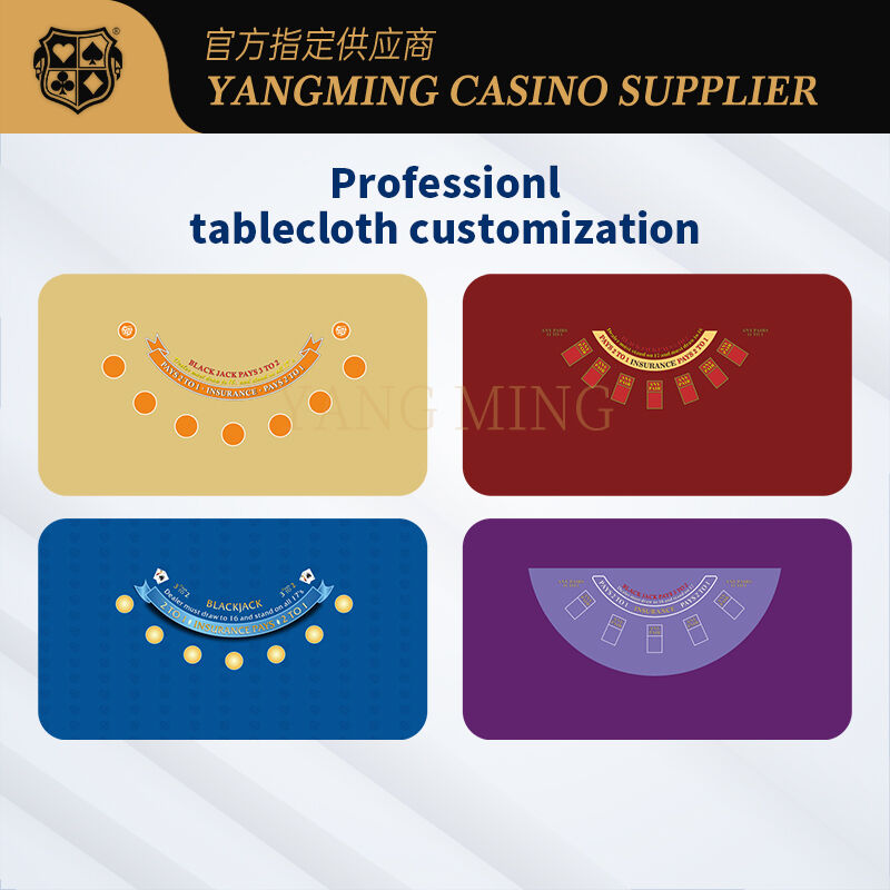 Quality Factory Wholesale Custom Printed Blackjack Table Layout for Poker Table Game factory