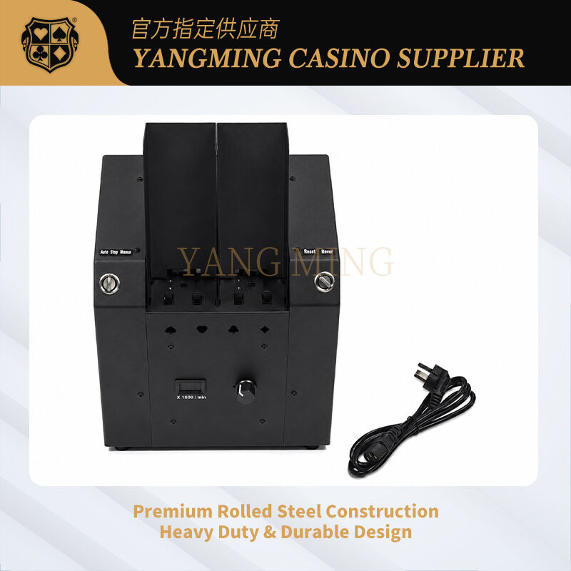 Quality Dual Port Variable Speed Automatic Playing Card Shredder Professional Casino Equipment For Poker And Baccarat factory