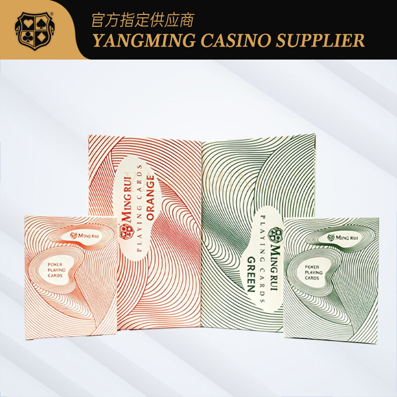 Quality Casino Grade 310g Black Core Poker Playing Cards Compatible with Electronic Shoe factory