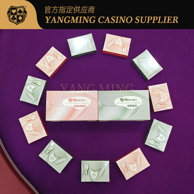 Quality Custom Logo 310g Black Core Poker Cards for Baccarat, Poker and Casino Tables factory