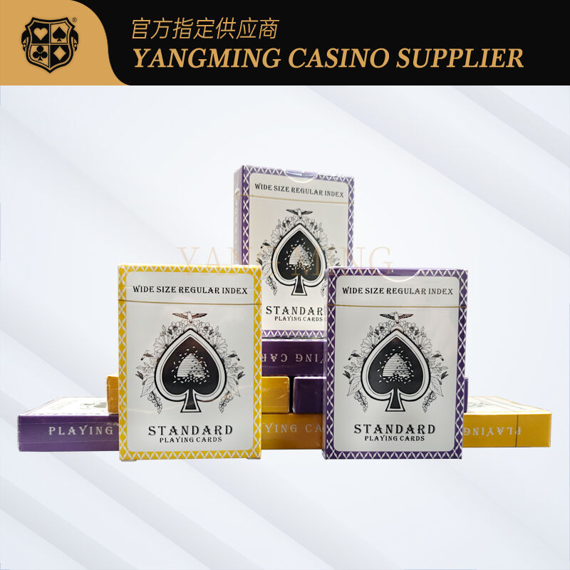 Quality Custom Korean Black Core Playing Cards with Logo and Color Design factory