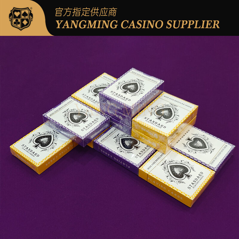 Quality High Durability 310g Korea Black Core Playing Cards for Professional Casino Use factory