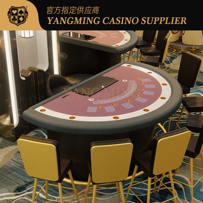 Quality New Custom Design Poker Table Layout for Casino Club Party Gambling Table factory