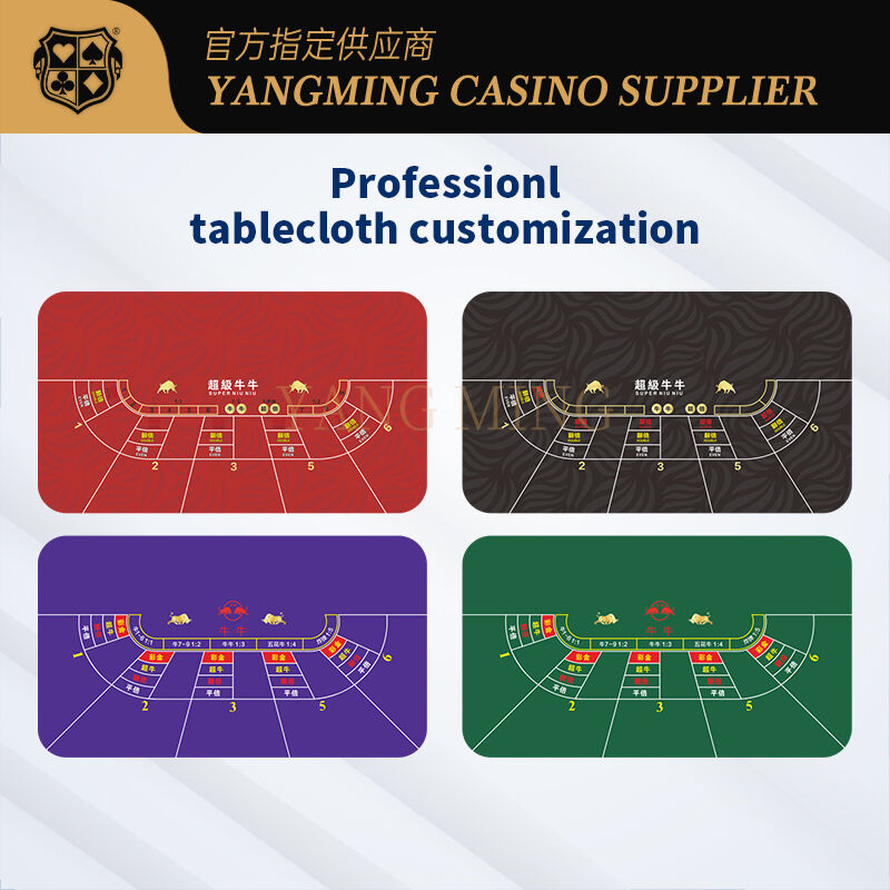 Quality Wholesale Customized Niu Niu Gaming Table Cloth for Casino and Club Use factory