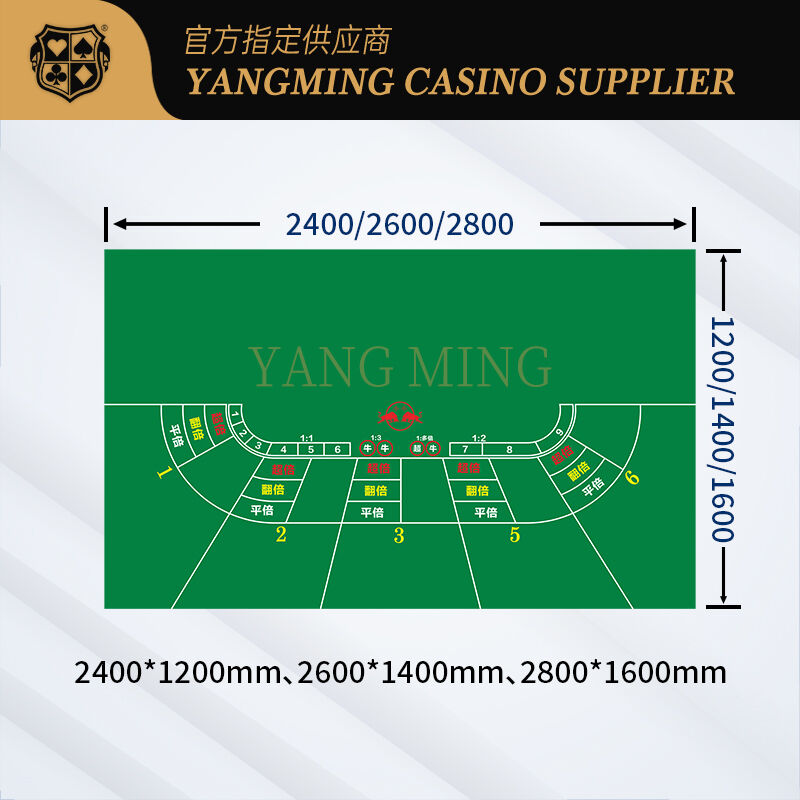 Quality OEM Niu Niu Table Layout Felt with Waterproof Gaming Surface factory