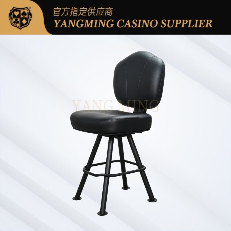 Quality Ergonomic Height Adjustable Caster Dealer High Leg Chair For Baccarat Texas Hold'em Casino Table factory