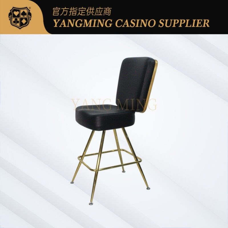 Quality 360 Swivel Custom Logo Multi-Functional Casino High Leg Chair For Casino Engineering Project OEM ODM factory