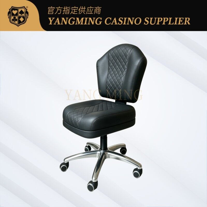 Quality Ergonomic Height Adjustable Casino Dealer Chair With Silent Casters For Casino Tables factory