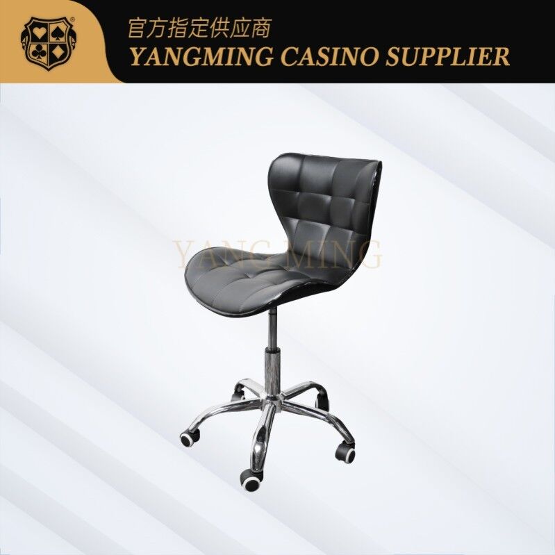 Quality Commercial Ergonomic Dealer Chair Height Adjustable Silent Casters Suitable For Casino Tables factory