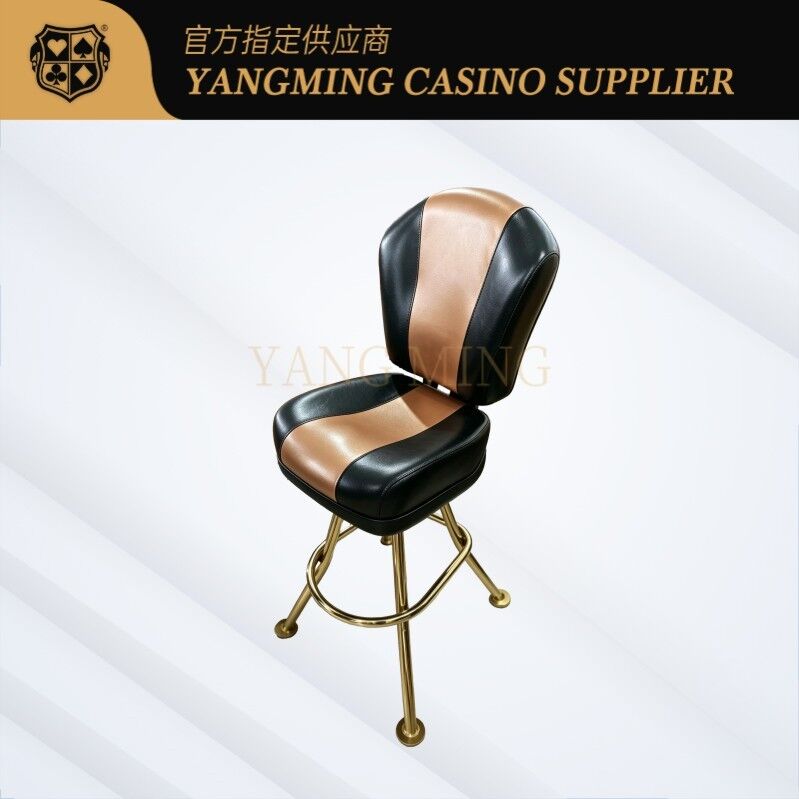 Quality Manufacturer Price Casino Baccarat Black Gambling Dealer Chair Poker Chair factory