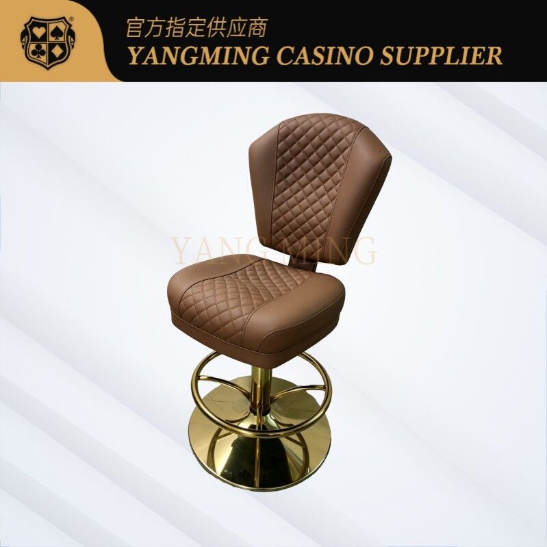 Quality Luxury Two-Tone PU Leather Casino Slot Chair with Metal Footrest factory
