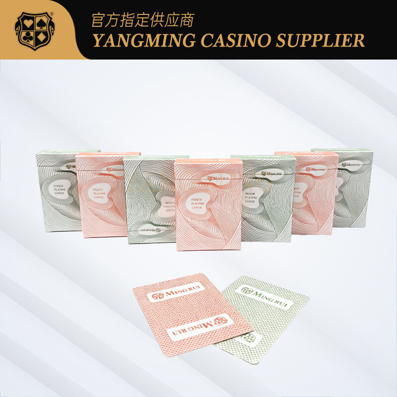 Quality Professional Casino Playing Cards In Domestic Black Core Paper factory