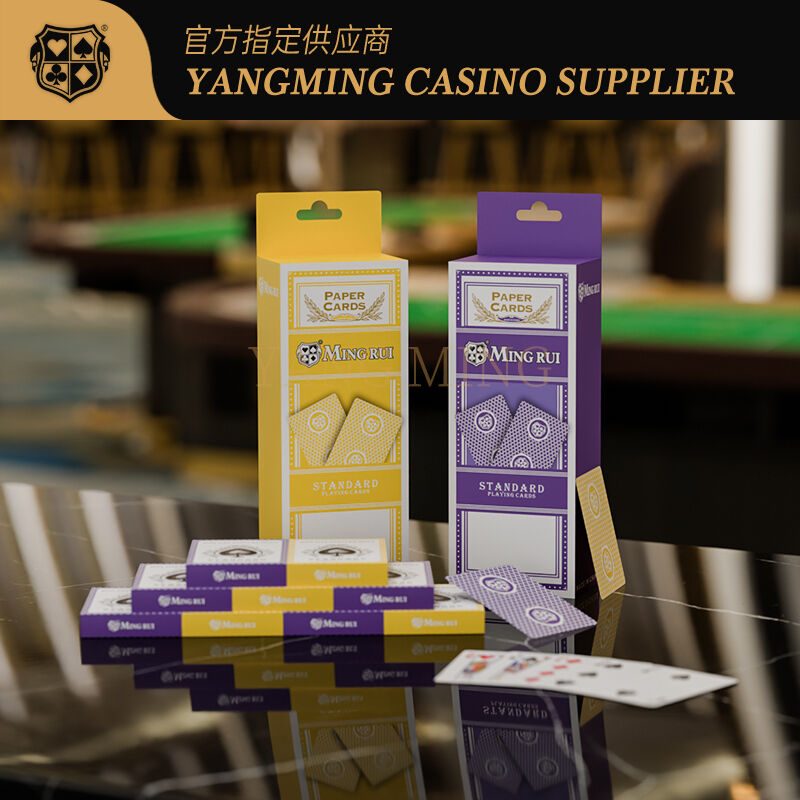 Quality Venue Grade Black Core Casino Playing Cards For Auto Dealing factory