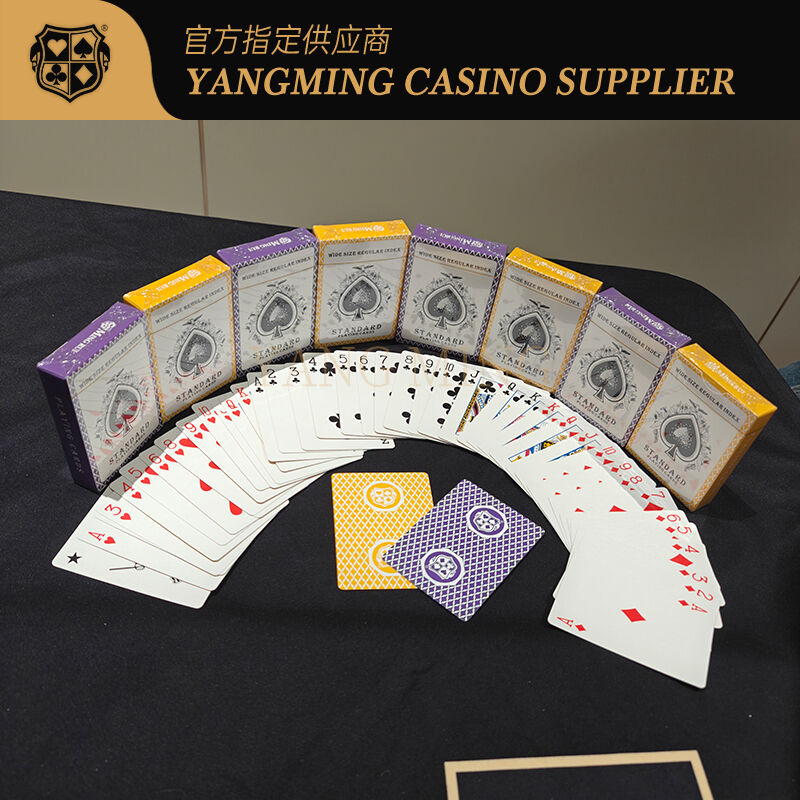 Quality Venue Grade Black Core Casino Playing Cards For Auto Dealing factory