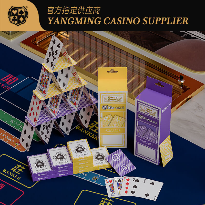 Quality Black Core Casino Playing Cards Featuring In Smooth Handling factory
