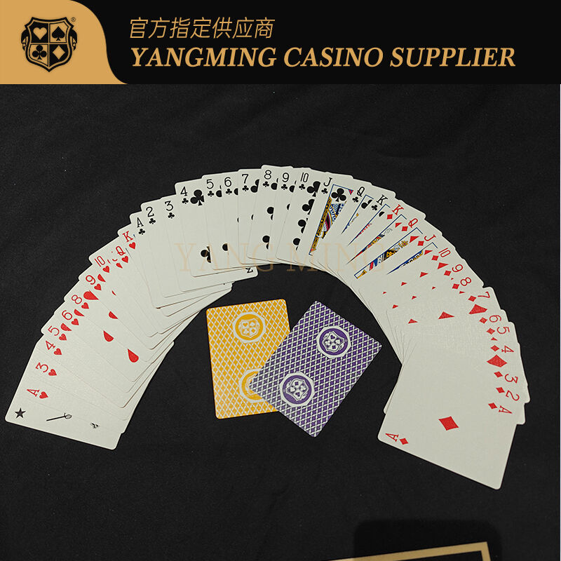 Quality Black Core Casino Playing Cards With Premium Linen Textured factory