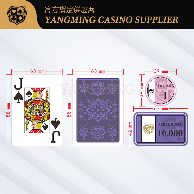 Quality Waterproof PVC Plastic Texas Poker Cards For Casino factory