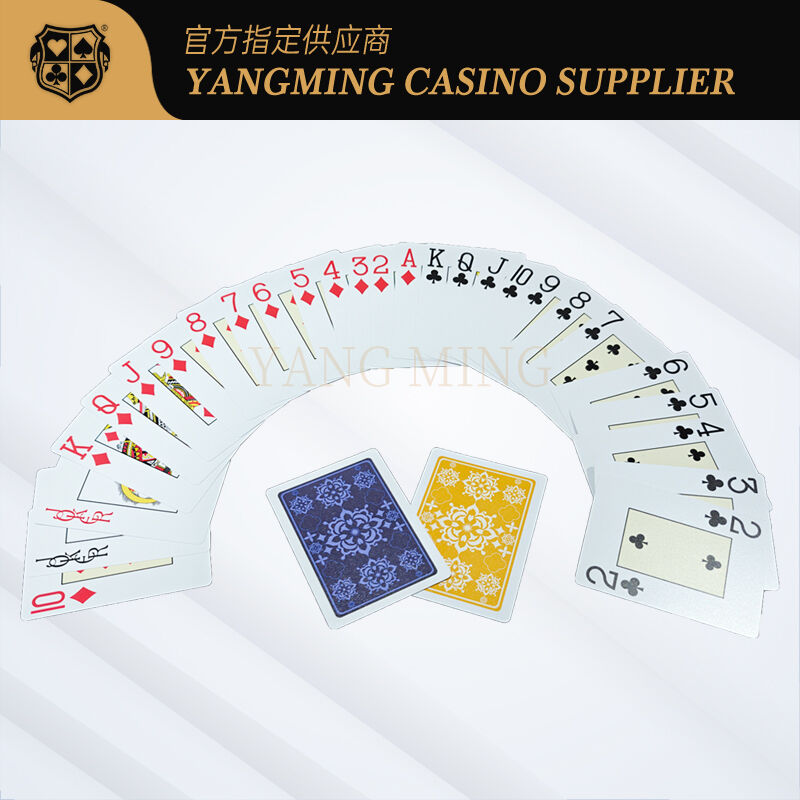 Quality Stain Resistant PVC Plastic Texas Poker Cards For VIP Rooms factory