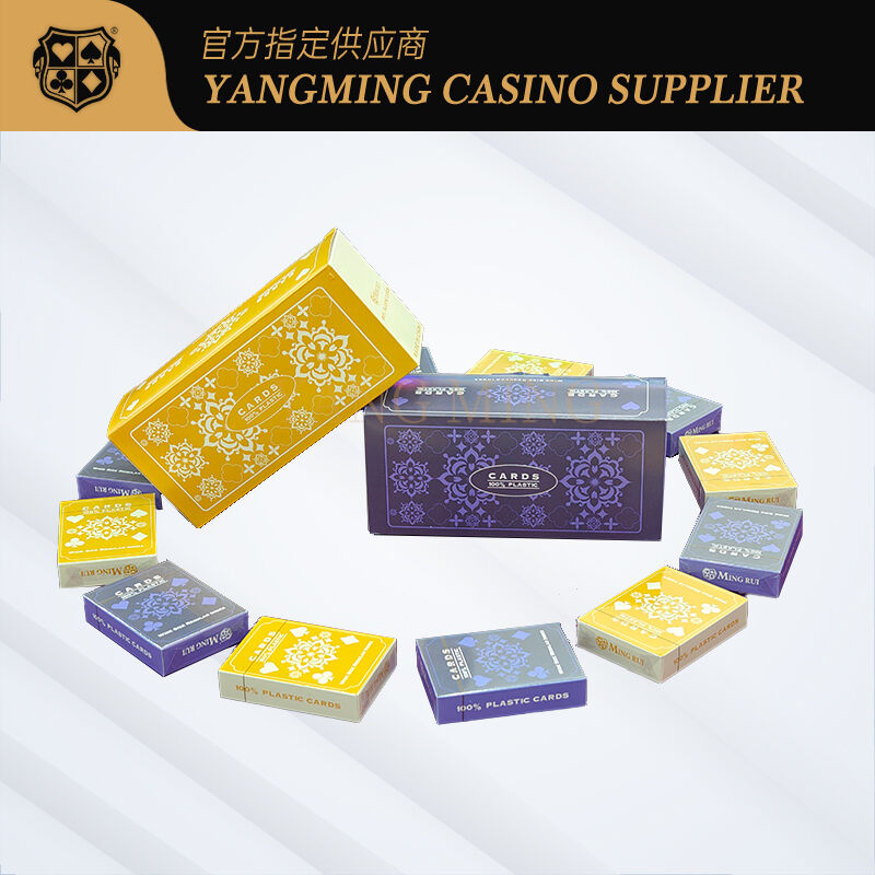 Quality Stain Resistant PVC Plastic Texas Poker Cards For VIP Rooms factory