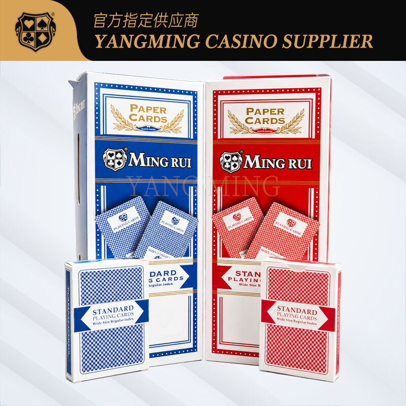 Quality Wholesale 310g Casino Playing Cards with Black Core and Custom Printed Packaging factory