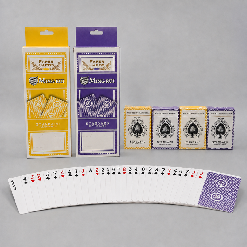 Quality 310G Korean Black-Core Playing Cards for Casino Poker Games factory