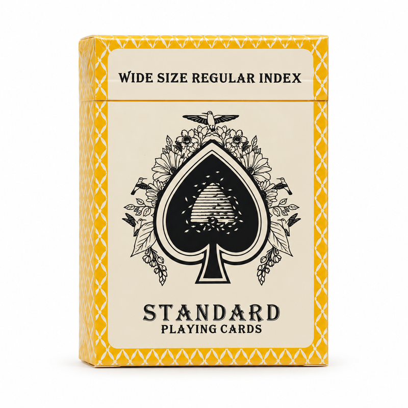 Quality Professional 310G Black-Core Baccarat Cards With Yellow Purple Back Design factory