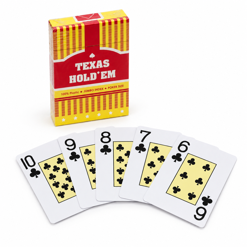Quality Hot Sell Plastic Texas Poker Cards for Texas Holdem Poker Casino Games factory