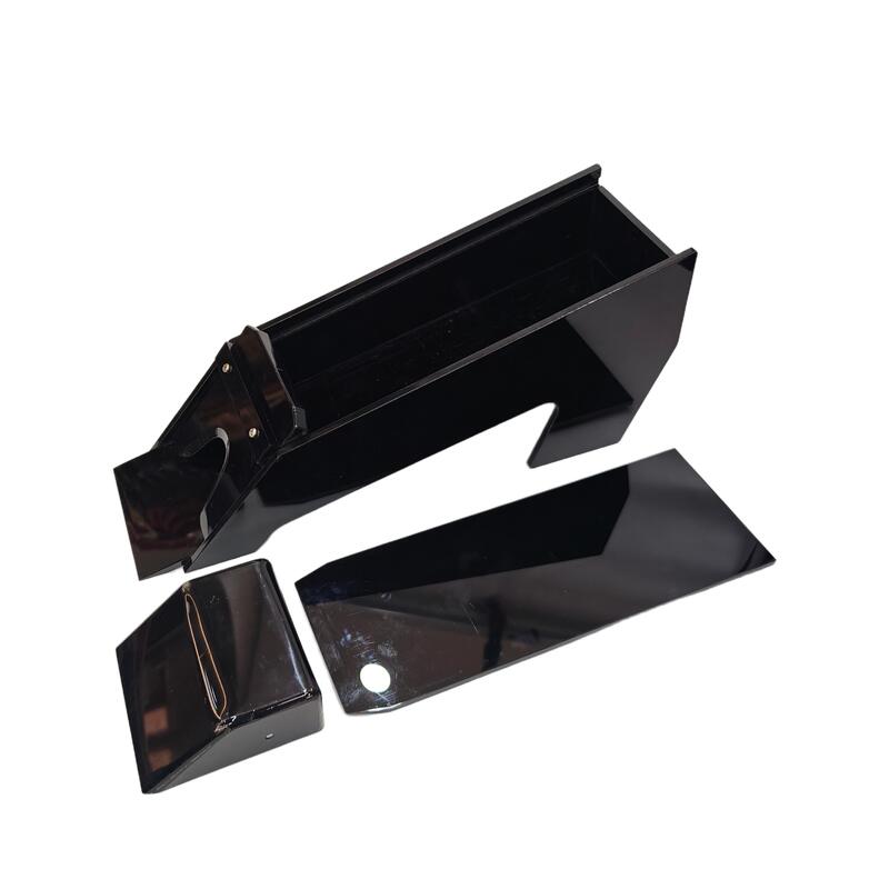 Quality 8 Deck Black Acrylic Card Dealing Shoe for Baccarat Casino Table Games factory