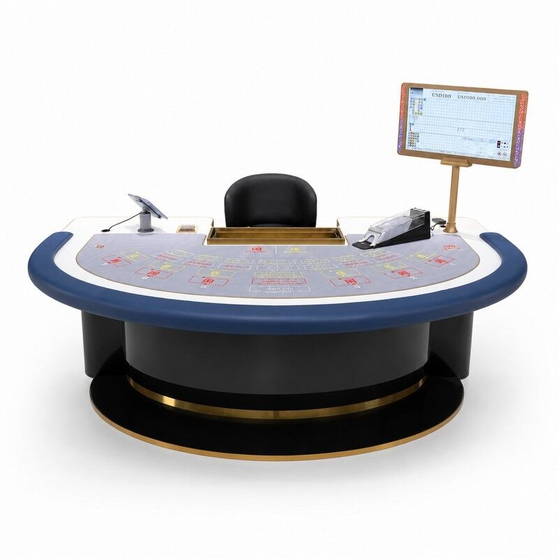 Quality Customized Smart RFID Poker Gaming Table for Baccarat and Bull Games Manufacturer Supply factory