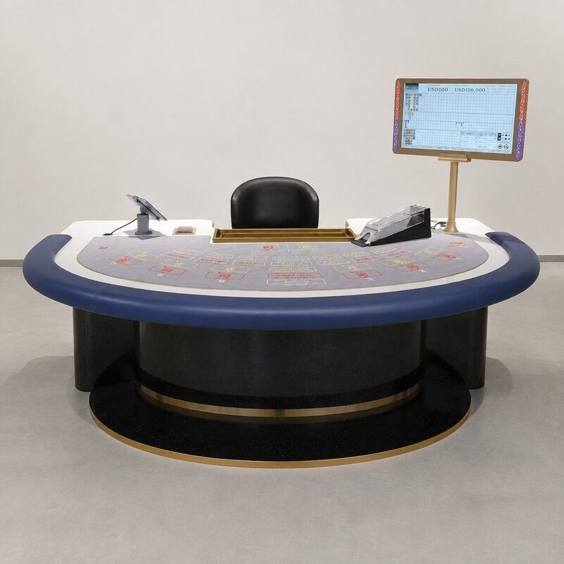 Quality Factory Customized RFID Chip Induction Casino Table for Poker Baccarat and Bull Games factory