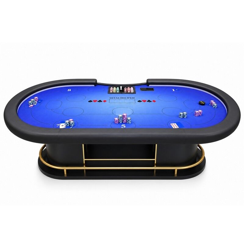 Quality RFID Texas Hold'em Table with Customizable Tablecloth Designs factory