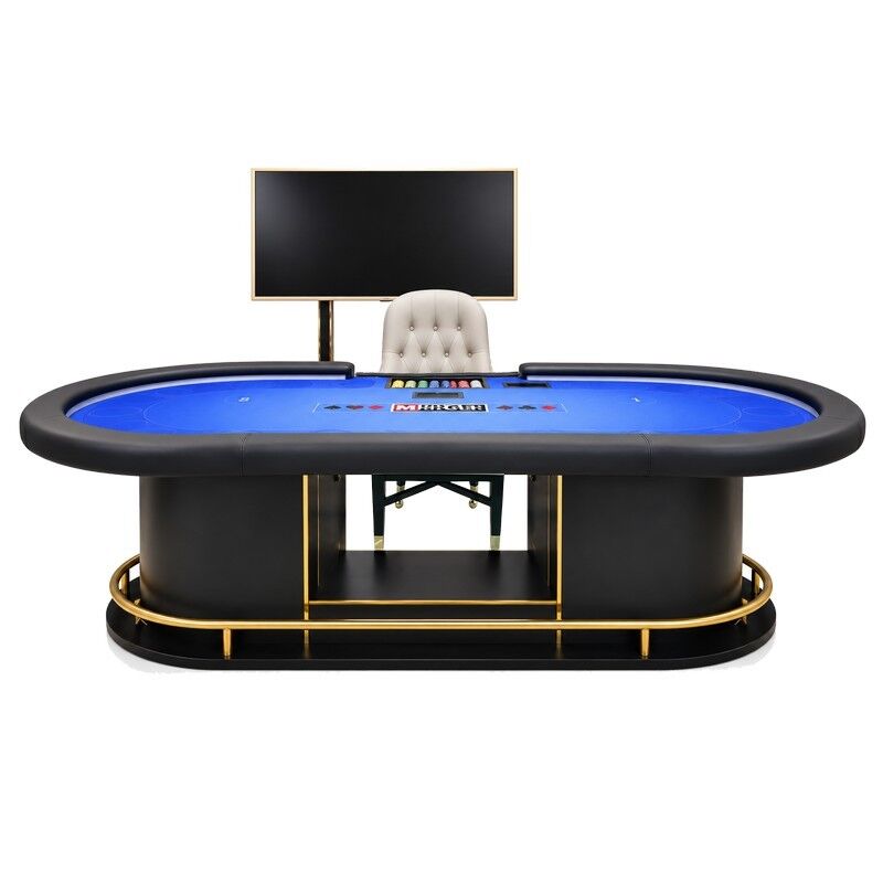 Quality RFID Texas Hold'em Table with Customizable Tablecloth Designs factory