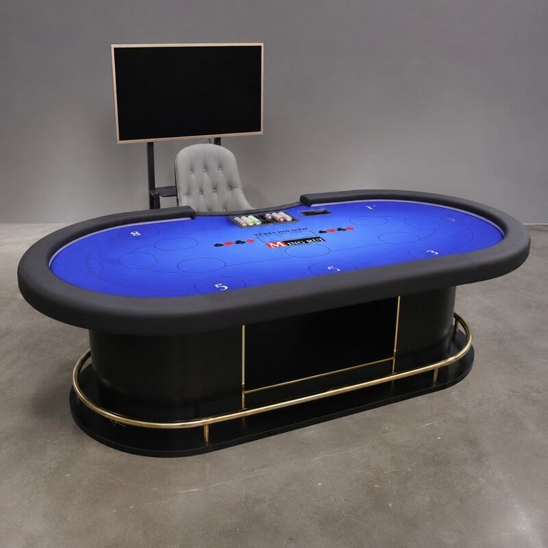 Quality Casino-Grade RFID-Enabled Smart Texas Hold'em Poker Table factory