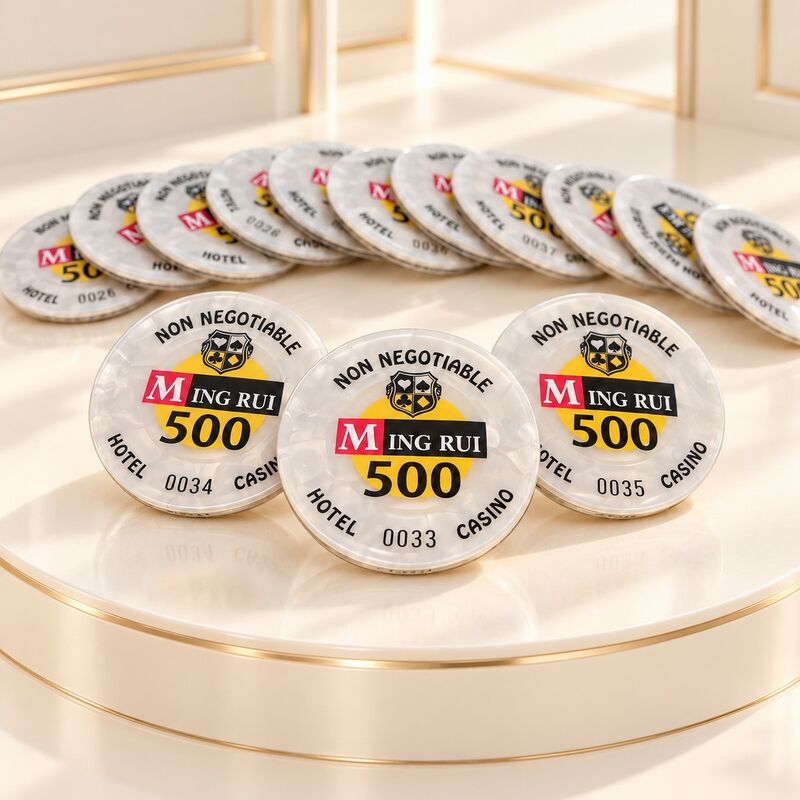 Quality Custom Acrylic RFID Casino Chips for Poker Table Games factory