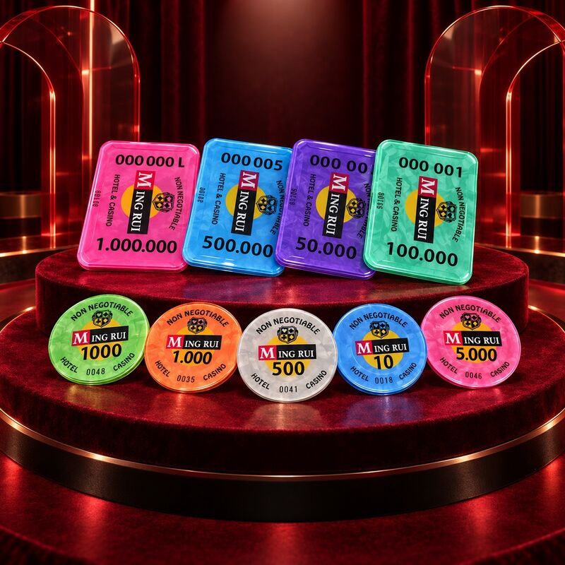 Quality Acrylic RFID Smart Chip Poker Chip Set—Unique and Non-Replicable factory