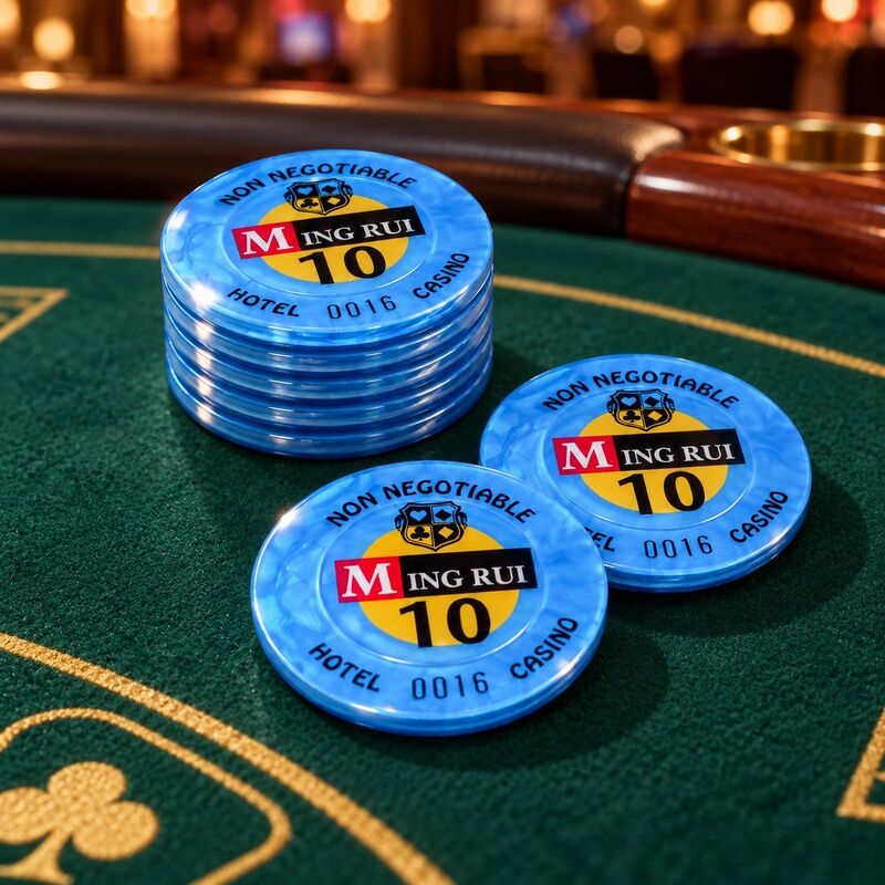 Quality Acrylic Casino Poker Chips with RFID Chips for Table Games factory