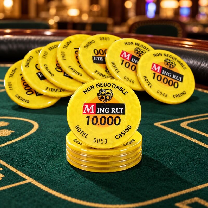 Quality Custom Color RFID Casino Chips and Rectangular Plaques for Casinos factory