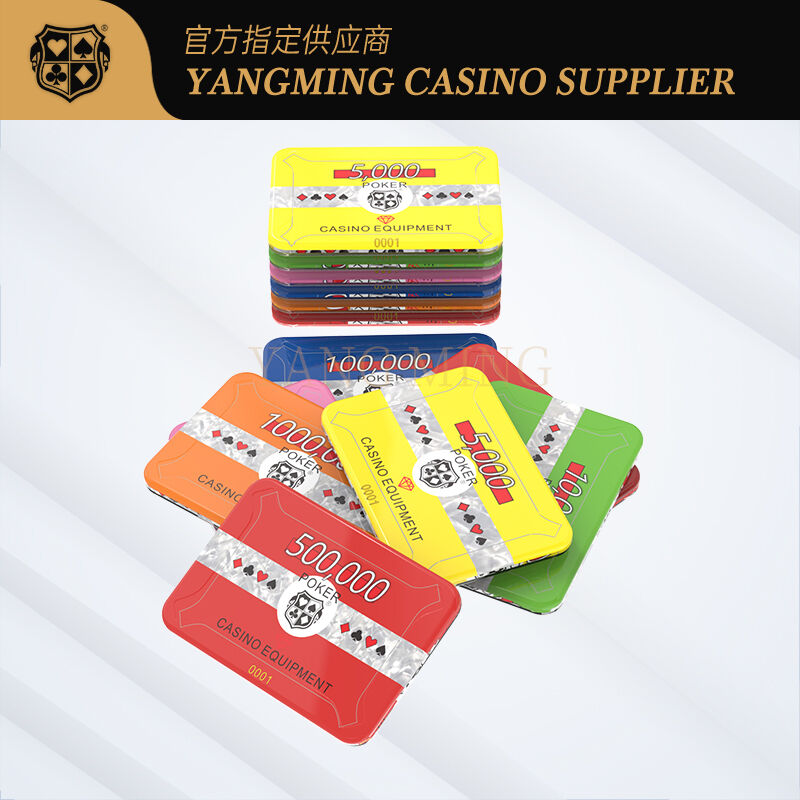 Quality Custom Acrylic Casino Chips with Multi-Color Designs for Casino Gaming factory