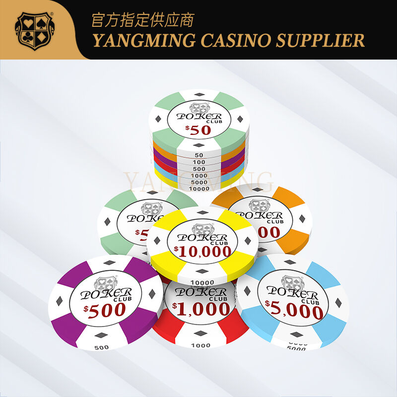 Quality Factory Direct Ceramic Poker Chips with Custom Logo and Casino Chip Designs factory