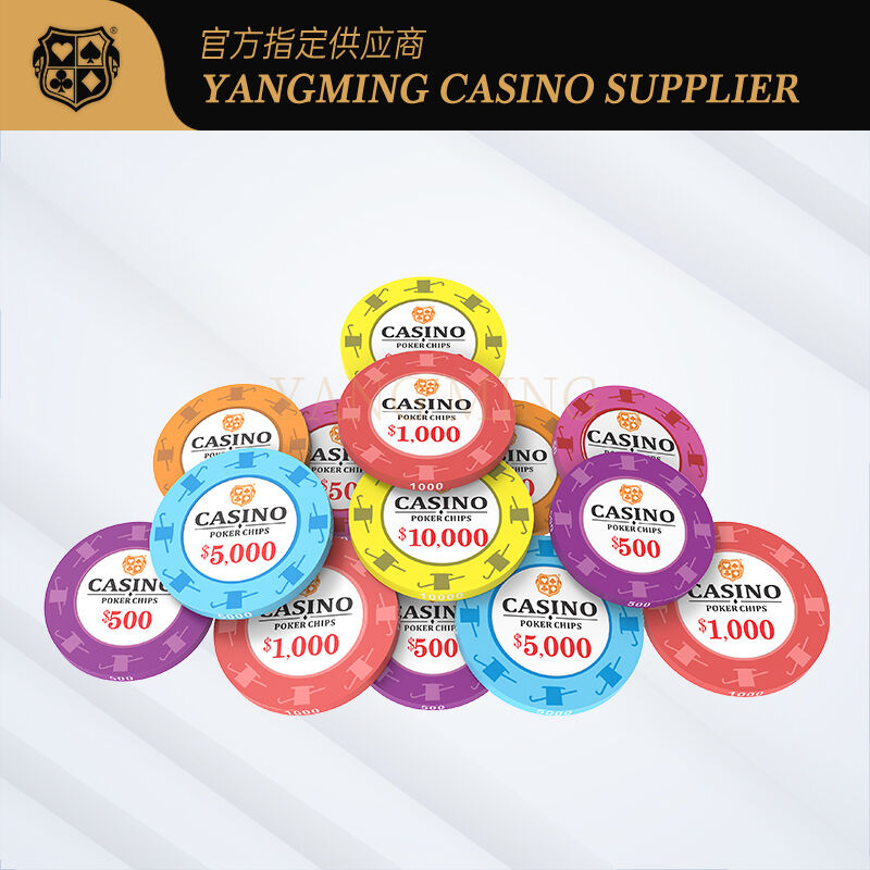 Quality Factory Direct Ceramic Poker Chips with Custom Logo and Casino Chip Designs factory