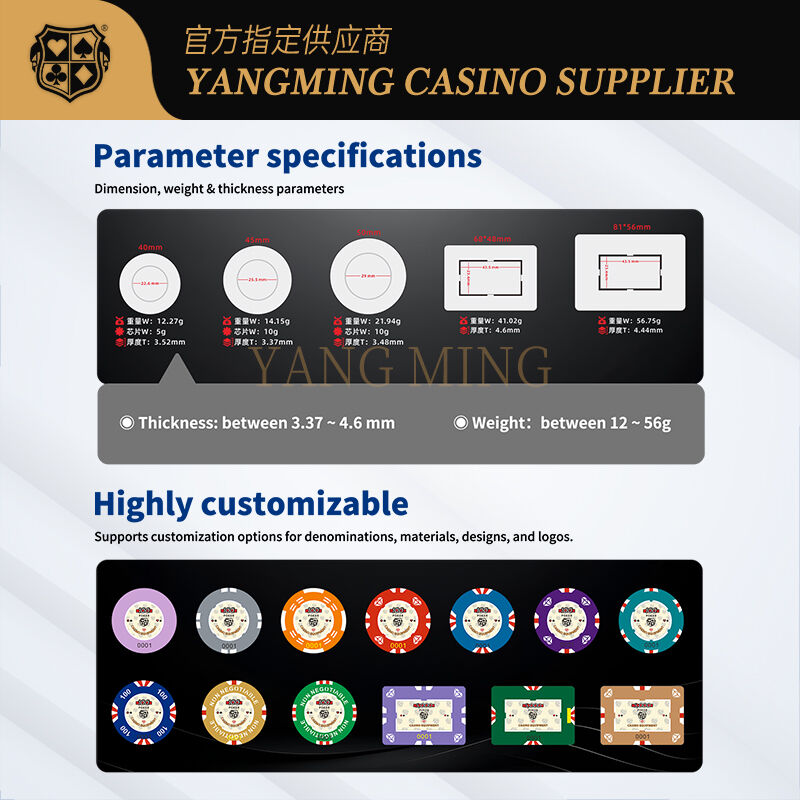 Quality Custom Nylon Gaming chips for Casino Table Games factory