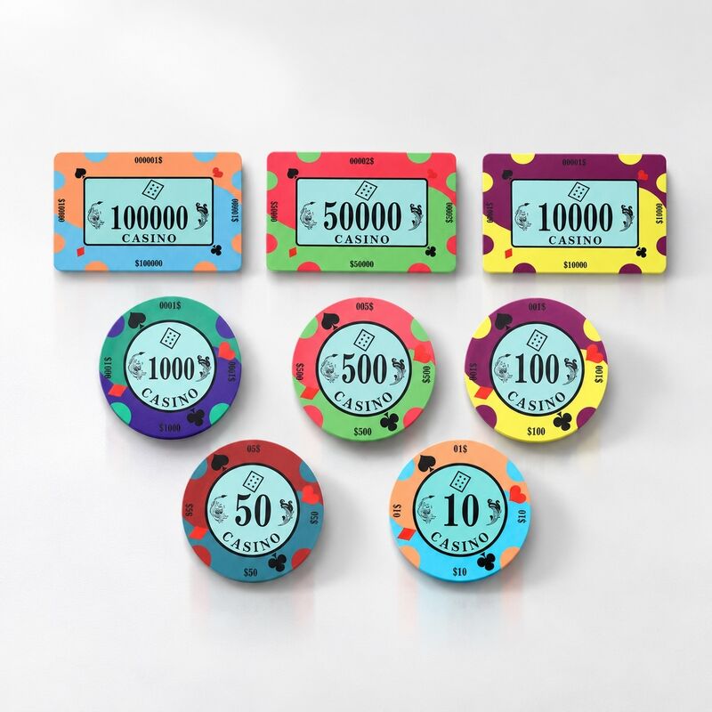 Quality Wholesale Factory Price Ceramic Poker Game Chips for Texas Hold'em Poker Game factory