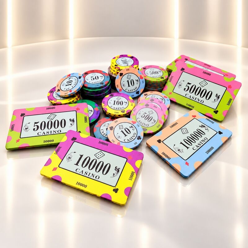 Quality Casino Quality Ceramic Poker Chips Set for Poker Table Gambling factory