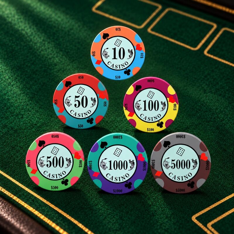 Quality  Factory Direct Poker Chips Custom Logo Ceramic Poker Chips for Casino Game factory